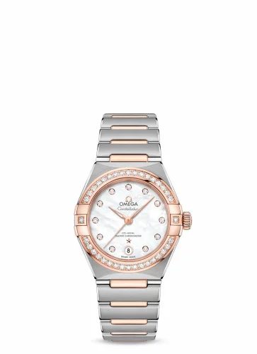 Omega Constellation Manhattan 29 Co-Axial Master Chronometer Stainless Steel / Sedna Gold / MOP / Diamond 131.25.29.20.55.001 (13125292055001)